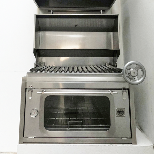 Parrilla Empotrable Broker 700 Pro con Caja China y Tapa en Acero Inoxidable